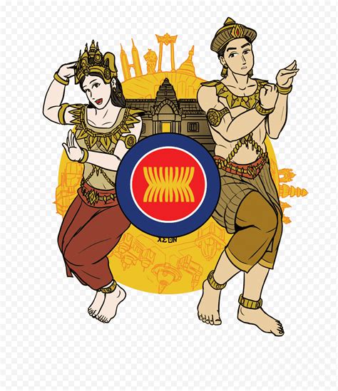 Drawing People Cambodia Cartoon Khmer Language Khmer Empire Khmer