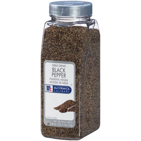 MCCORMICK TABLE GRIND BLACK PEPPER US Foods CHEF STORE