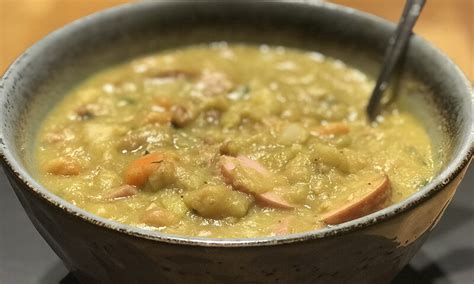 Traditional Dutch Split Pea Soup Erwtensoep The Hungry Dutchman