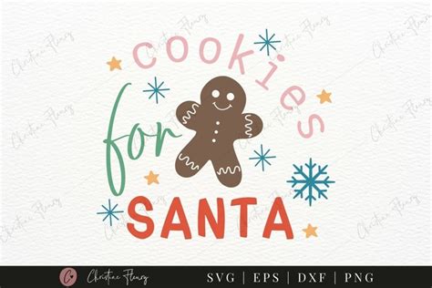 Cookies For Santa Svg Christmas Baking Svg