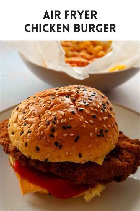 Air Fryer Frozen Chicken Burger Chicken Patties