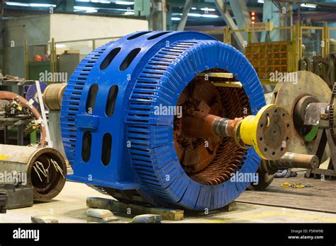 Stator Of A Big Electric Motor Stock Photo Alamy