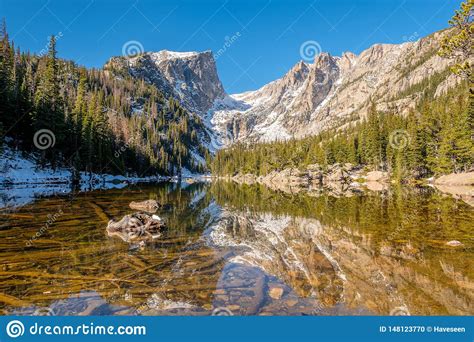 Dream Lake Rocky Mountains Colorado USA Stock Photo Image Of