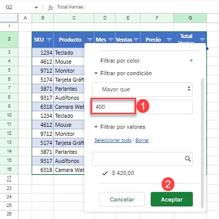 Cómo Ocultar Filas Según el Valor de la Celda en Excel y Google Sheets