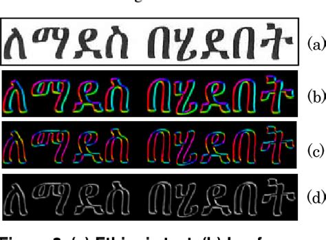 Figure 1 From A Hybrid System For Robust Recognition Of Ethiopic Script