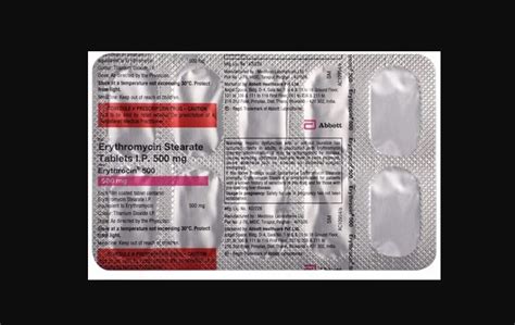 Erythromycin Tablets 500 Mg At Rs 100 Box Pharmaceutical Tablet In