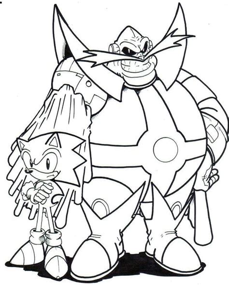 Dibujos De Doctor Eggman De Sonic Para Colorear Para Colorear Pintar E