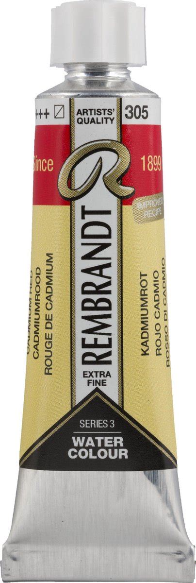 Rembrandt Aquarelverf Tube 10 Ml Cadmiumrood Donker 306 Bol