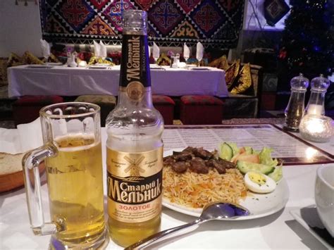 Windmill Russian Beer At Tajikistan Restaurant