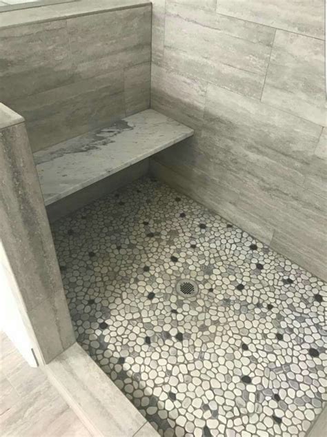 Pebble Tile Shower Flooring Pebble Tile Shower Floor Pebble Tile