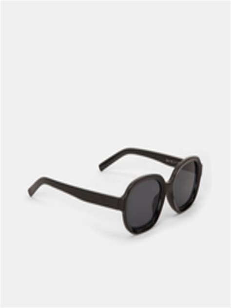 Buy 20dresses Women Black Lens And Black Oval Sunglasses Sunglasses For Women 19260730 Myntra