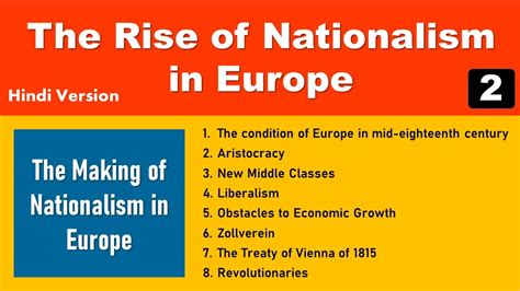 Rise Of Nationalism In Europe