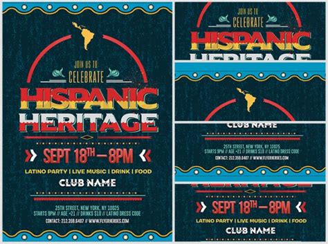 Free Hispanic Heritage Month 5 Flyerheroes Hispanic Heritage Flyer Template Dremelmicro