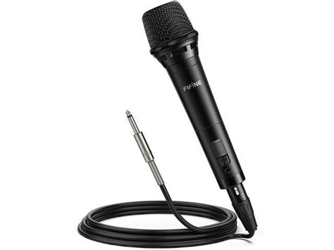 Fifine Dynamic Vocal Microphone Cardioid Handheld Microphone With On