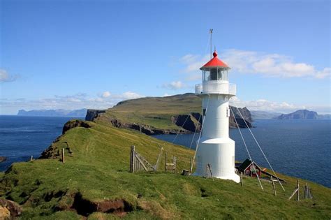 Mykines Lighthouse Faroe Islands Denmark Faroe Islands Denmark