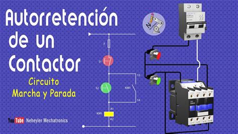 Autorretenci N De Un Contactor Circuito De Marcha Y Parada