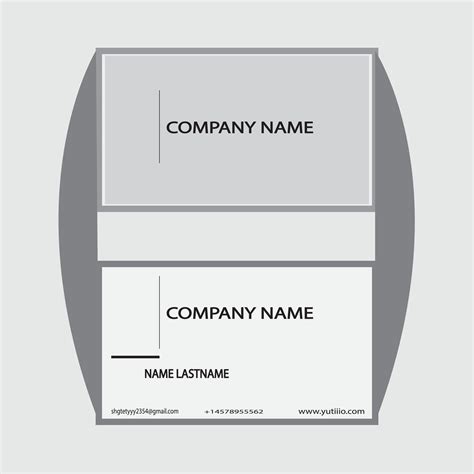 VC Card Design simple Company use card design vector 27605765 Vector