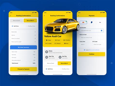 Car Booking Ui Rental Car By Creative Pigeon On Dribbble