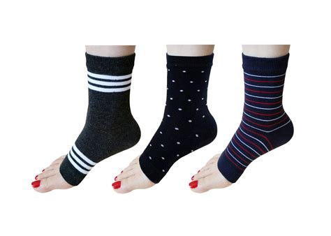 Toeless Pedicure Socks 3 Pairs Beauty And Personal Care