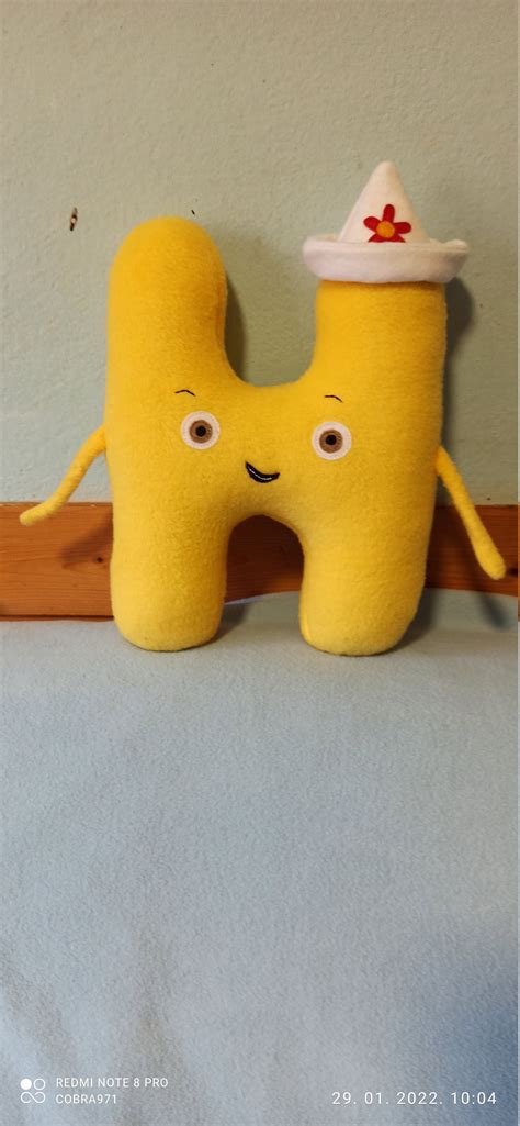 Plush Toy Just Like Charlie And The Alphabet Letter H Etsy