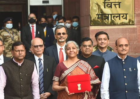 Budget Union Finance Minister Nirmala Sitharaman At North Block