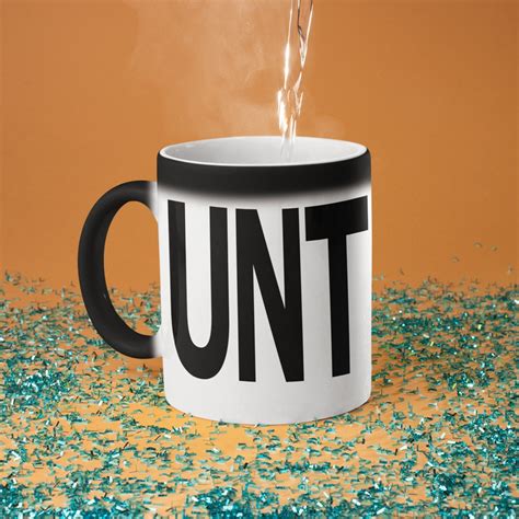 Rude Cheeky Unt Colour Change Coffee Tea Mug Cup Etsy Australia