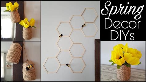 Dollar Tree Spring Decor DIYs â bumble bee themed decor YouTube