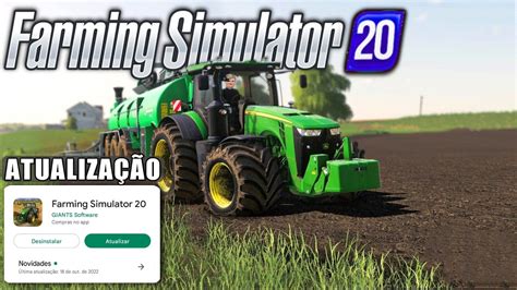 SAIUU ATUALIZAÇÃO DO FARMING SIMULATOR 20 Correções de Bugs e