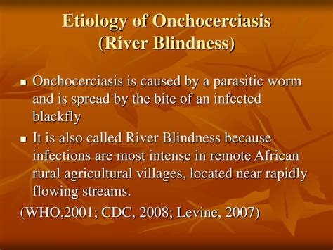 Ppt Onchocerciasis River Blindness Powerpoint Presentation Free