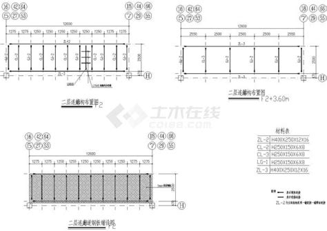 某钢结构连廊设计施工图（含说明）轻钢结构厂房土木在线