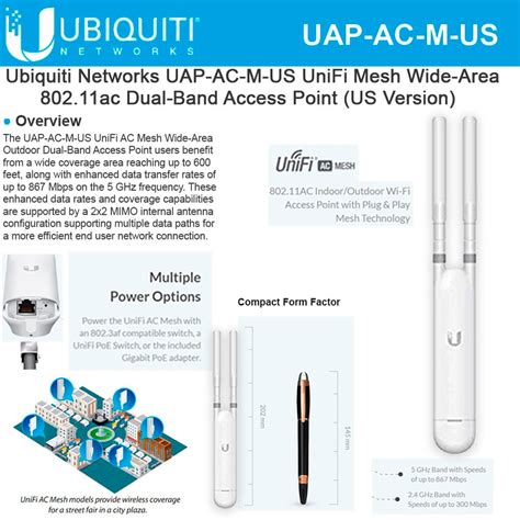 Ubiquiti Networks Uap Ac M Us Unifi Ap Ac Mesh Us