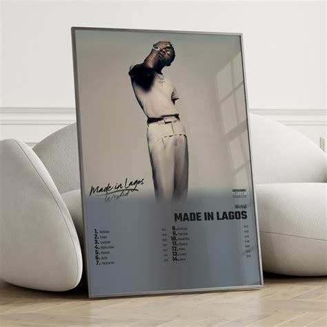 Wizkid Made in Lagos Album Cover Poster Wall Art Wizkid - Etsy