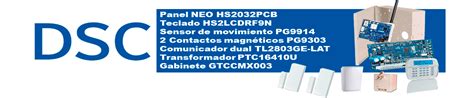 Dsc Neo Rf Lcd G Paquete Serie Neo Zonas Inal Mbricas