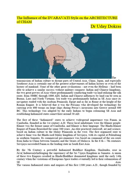 ARCHITECTURE of DVARAVATI | PDF