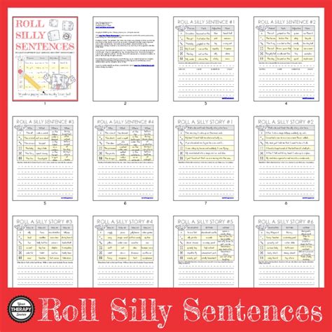 Silly Sentences for Kids - Your Therapy Source