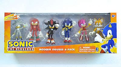 NEW Sonic the Hedgehog Modern Action Figures 6 Pack Collector's Set by ...