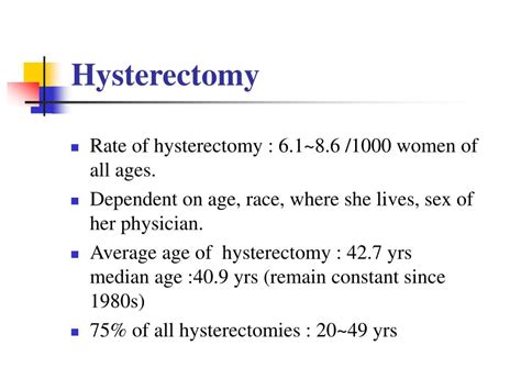 Ppt Ch 21 Hysterectomy Powerpoint Presentation Free Download Id 548140