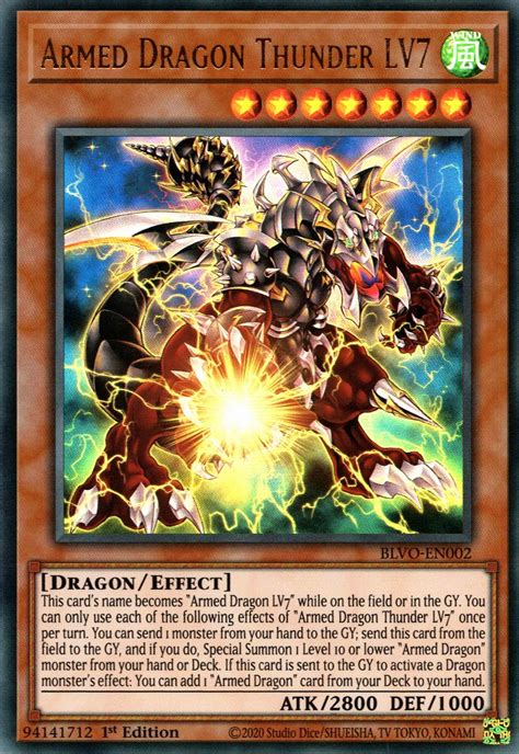 Blvo En Armed Dragon Thunder Lv Yu Gi Oh