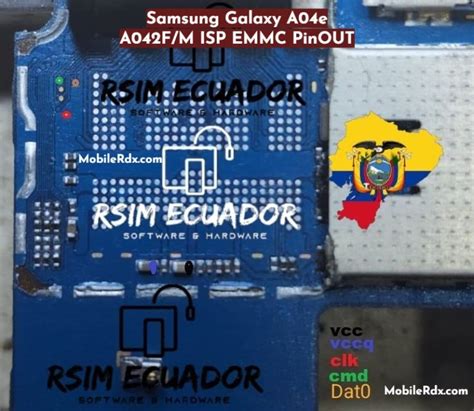 Samsung Galaxy A04e A042fm Isp Emmc Pinout Test Point