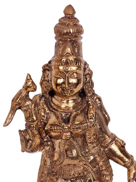 Goddess Meenakshi Bronze Statue Madhuchista Vidhana Lost Wax