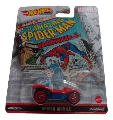 Hot Wheels Premium Spider Mobile Spiderman Envío Gratis