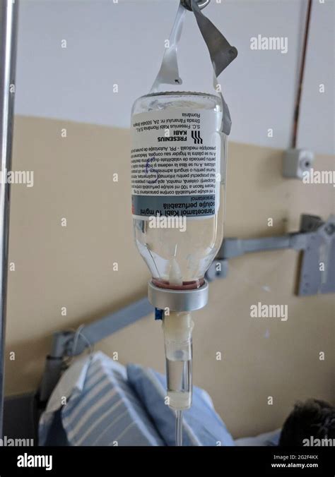 March Bucharest Romania Colentina Hospital Bottle Of Iv