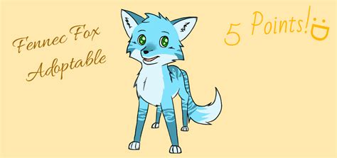 Closed Fennec Fox Adoptable By Crysterra On Deviantart