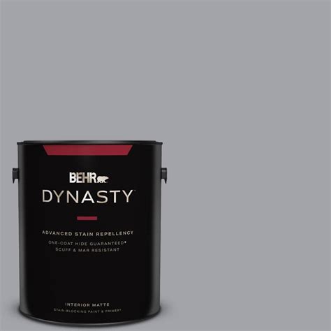 BEHR DYNASTY 1 Gal N530 4 Power Gray One Coat Hide Matte Interior