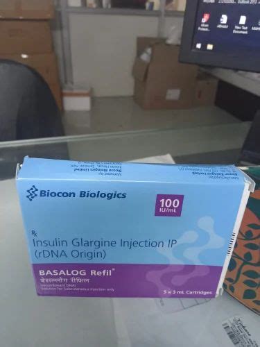 Insulin Glargine Injection IP RDNA Origin 100 IU Ml Packaging Size