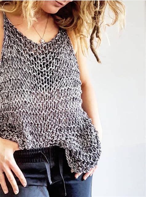 Free Easy Knit Tank Top Pattern This Pattern Uses Simple Stockinette