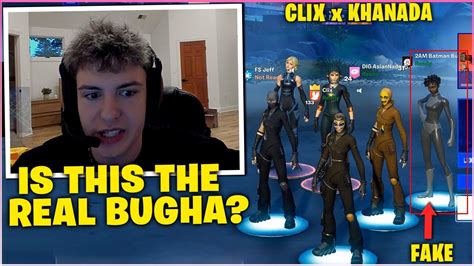 CLIX Finally TEAMS Up With FNCS CHAMPION Khanada WAGERS Fake BUGHA In