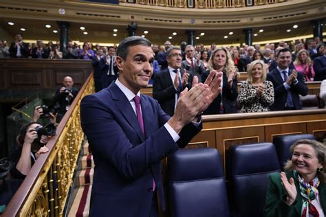 Pedro S Nchez Es Investido Como Presidente Del Gobierno De Espa A Por