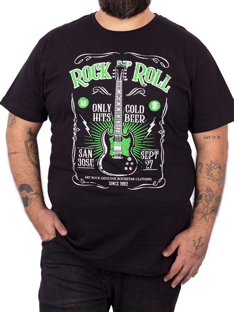 Camiseta Plus Size Rock Only Hits Preta Black November Todo O Site Até 60off