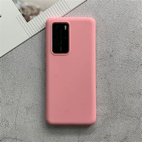 For Huawei P40 Pro Shockproof Frosted TPU Protective Case Pink